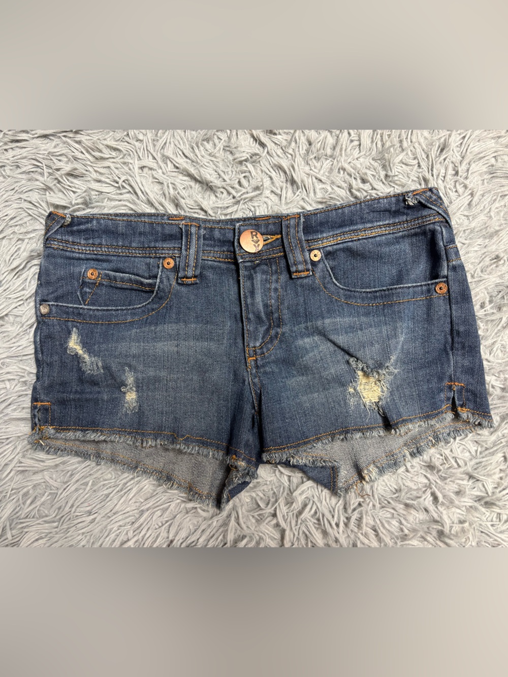 Rare Y2K Roxy Distressed Denim Shorts